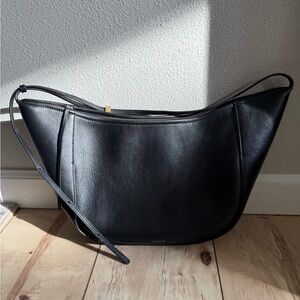 WANDLER MAGGIE Black Leather Shoulder Bag